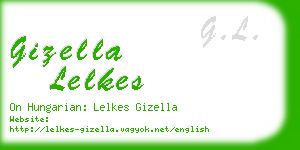 gizella lelkes business card